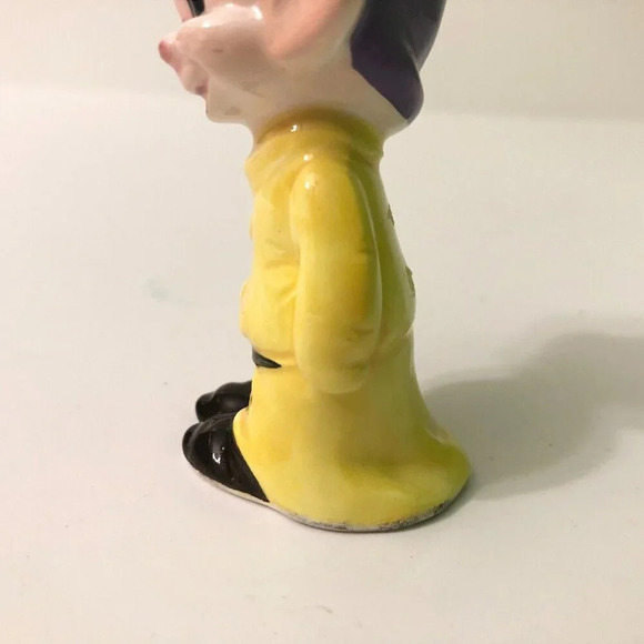 Vintage Dopey Figurine Ceramic Snow White 4 Inch Tall Figure  Japan - Picture 8 of 16